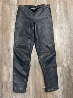 Burberry Brit Women’s Black Skinny Ankle Black Leather Pants